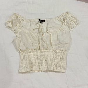 SOLD offwhite/ cream off the shoulder top